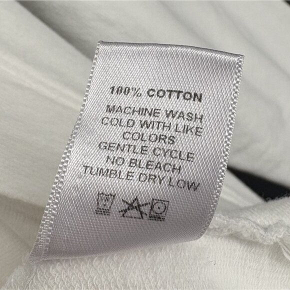 Jess & Jane Women's Open Front Cardigan 2X White Cotton Pockets USA Professional - Picture 6 of 10